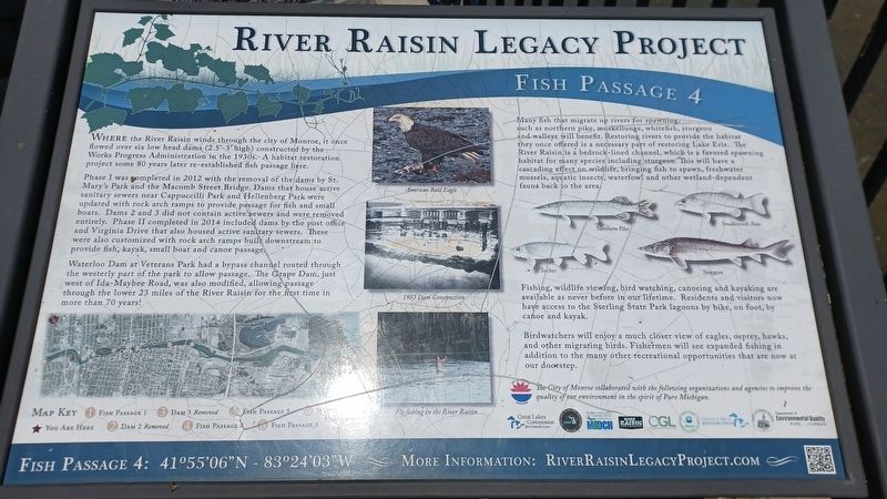 River Raisin Legacy Project Marker image. Click for full size.
