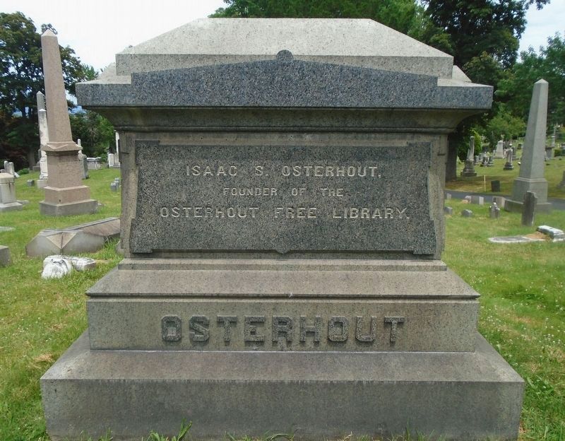 Isaac S. Osterhout Monument image. Click for full size.