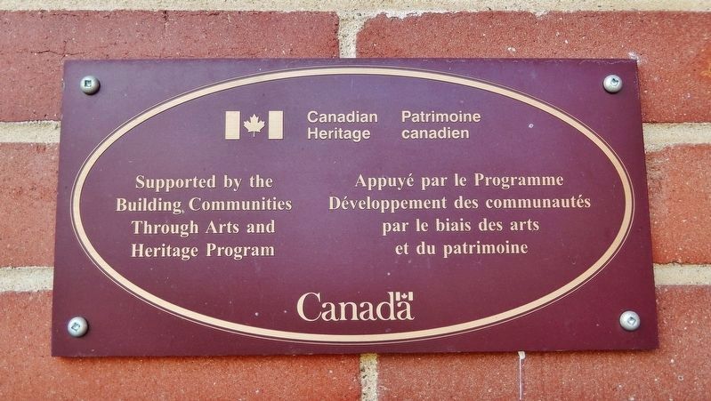 Canadian Arts Heritage Plaque image. Click for full size.