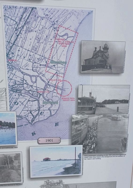 Monroe Piers: "Resort along the Lake" Marker right images. Click for full size. Monroe Piers: "Resort along the Lake" Marker right images image. Click for full size.