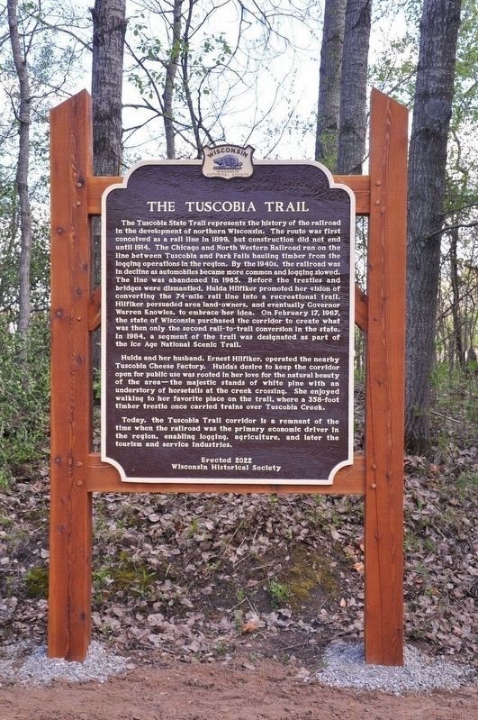 The Tuscobia Trail Marker image. Click for full size.