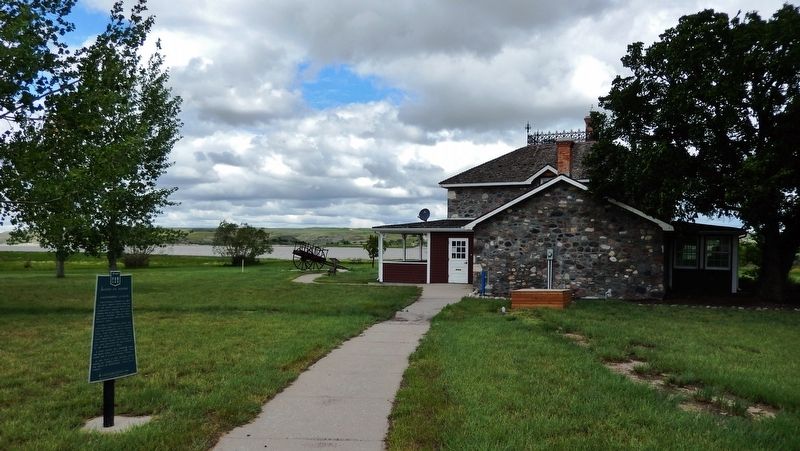 Saskatchewan Landing Marker. Click for full size. Saskatchewan Landing Marker image. Click for full size.
