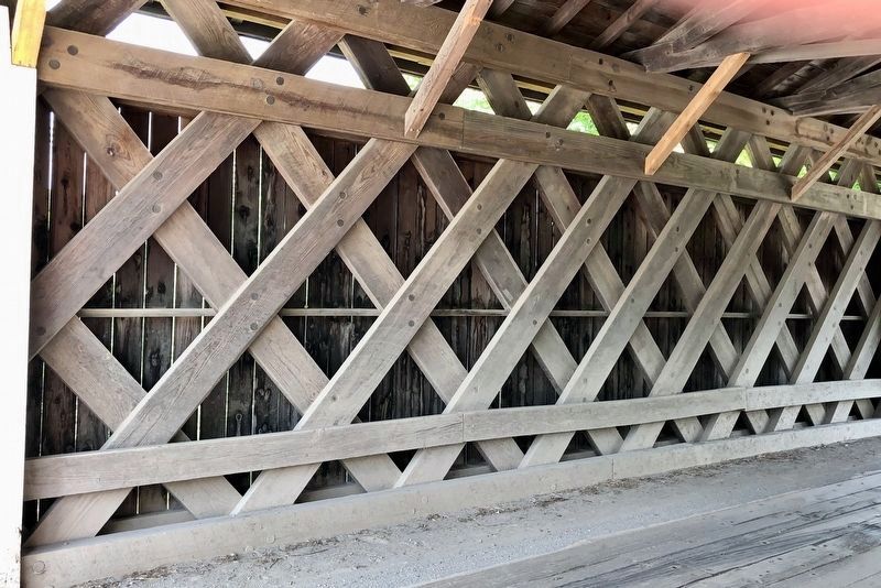 Fuller Covered Bridge Lattice Truss image. Click for full size.