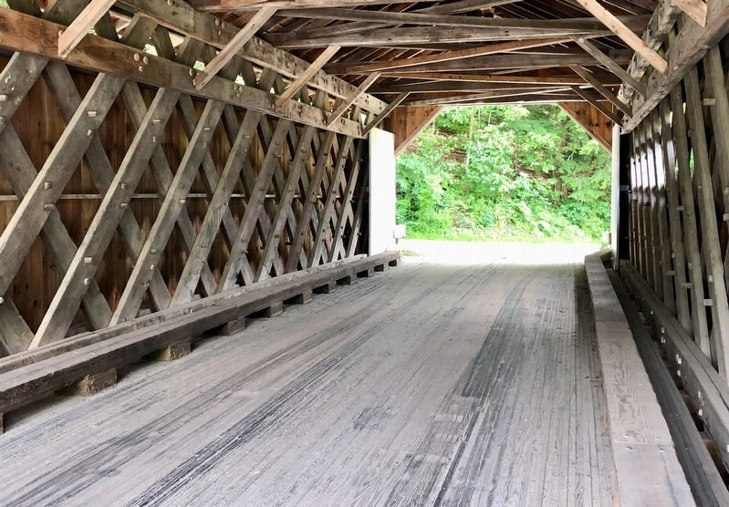 Comstock Covered Bridge Lattice Truss image. Click for full size.