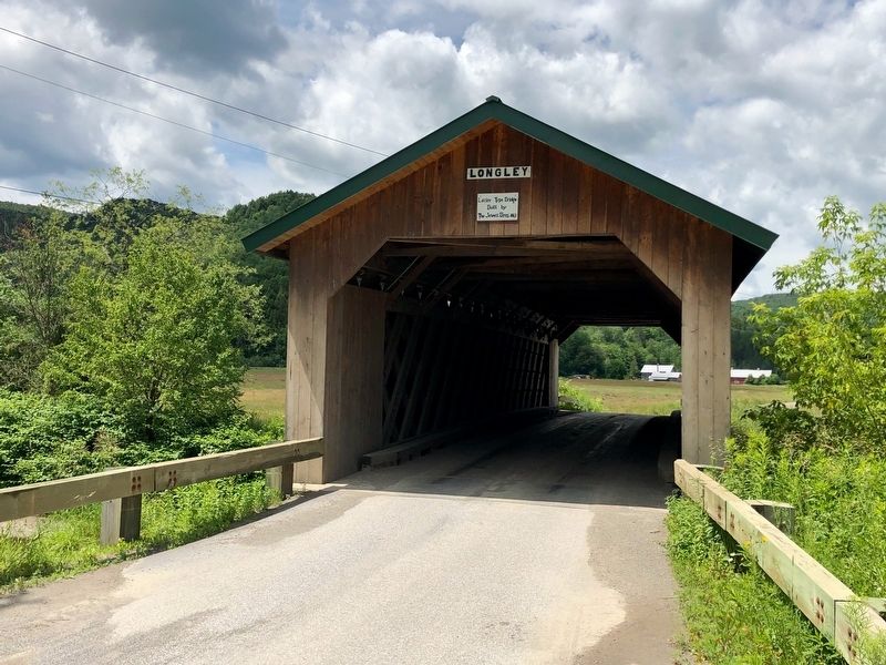 Longley Covered Bridge image. Click for full size.