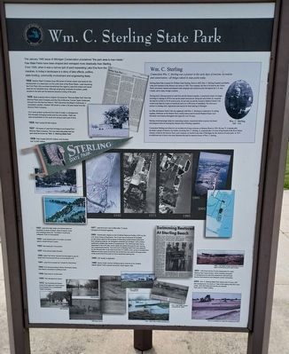 Wm. C. Sterling State Park Marker. Click for full size. Wm. C. Sterling State Park Marker image. Click for full size.