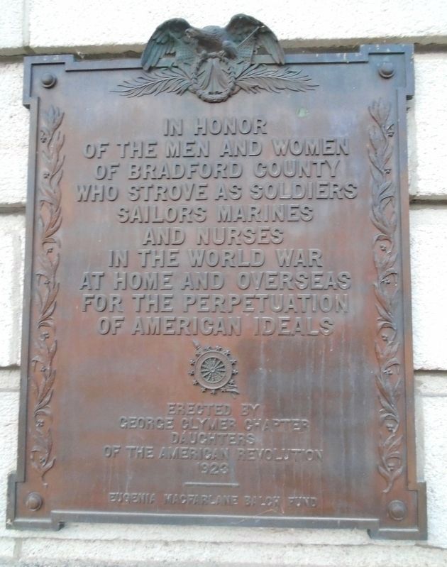 World War I Memorial. Click for full size. World War I Memorial image. Click for full size.