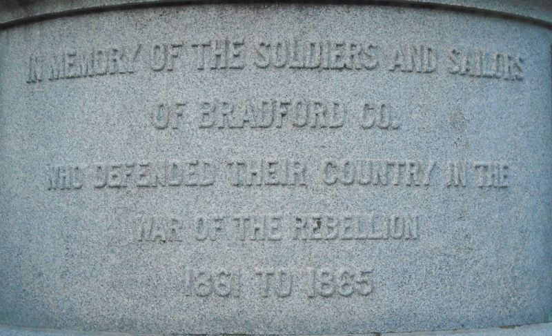 Bradford County Soldiers & Sailors Monument Dedication image. Click for full size.