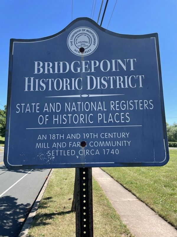 Bridgepoint Historic District Marker image. Click for full size.