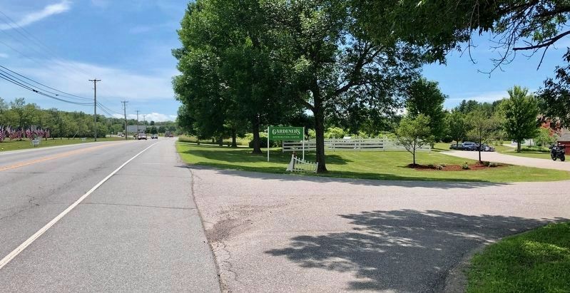 Marker is located at the entrance to Gardener's Supply Company. Click for full size. Marker is located at the entrance to Gardener's Supply Company image. Click for full size.