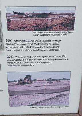 Wm. C. Sterling State Park Marker — lower right images image. Click for full size.