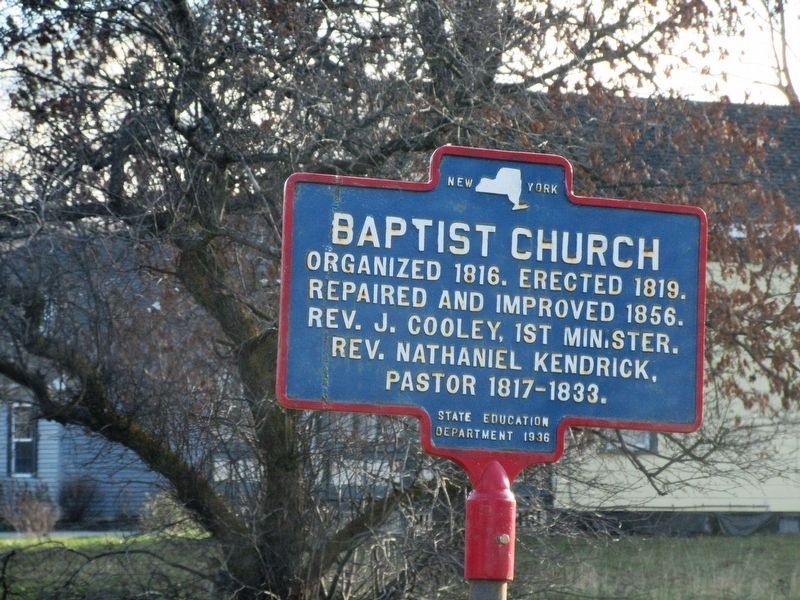 Baptist Church Marker. Click for full size. Baptist Church Marker image. Click for full size.