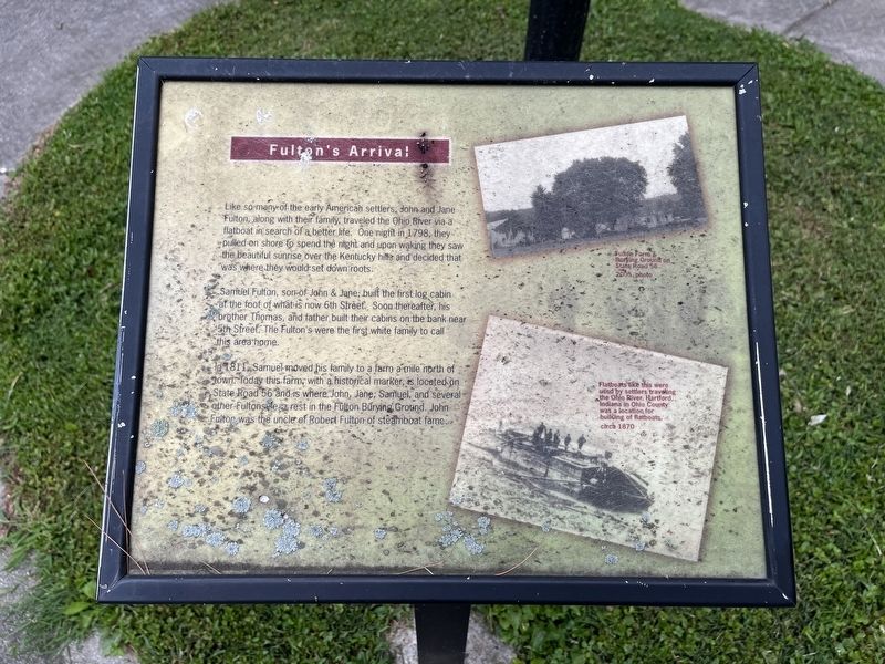 Fulton's Arrival Marker image. Click for full size.