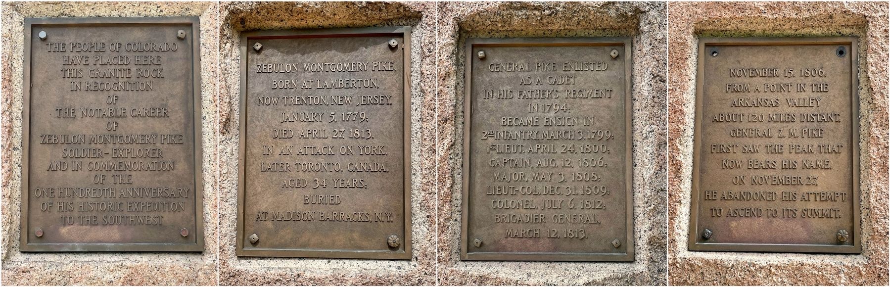 Zebulon Pike, Soldier-Explorer Plaques image. Click for full size.
