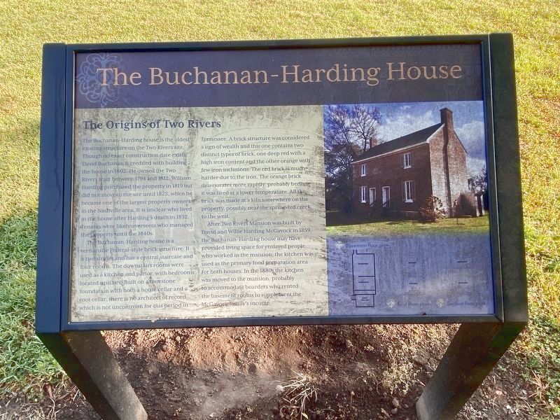The Buchanan-Harding House Marker image. Click for full size.