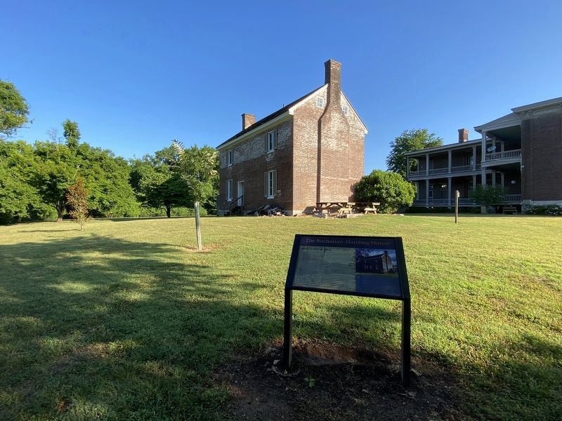 The Buchanan-Harding House Marker image. Click for full size.