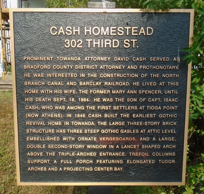 Cash Homestead Marker image. Click for full size.