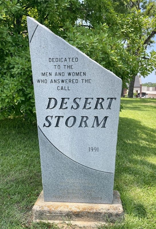 Ouachita Desert Storm Memorial. Click for full size. Ouachita Desert Storm Memorial image. Click for full size.