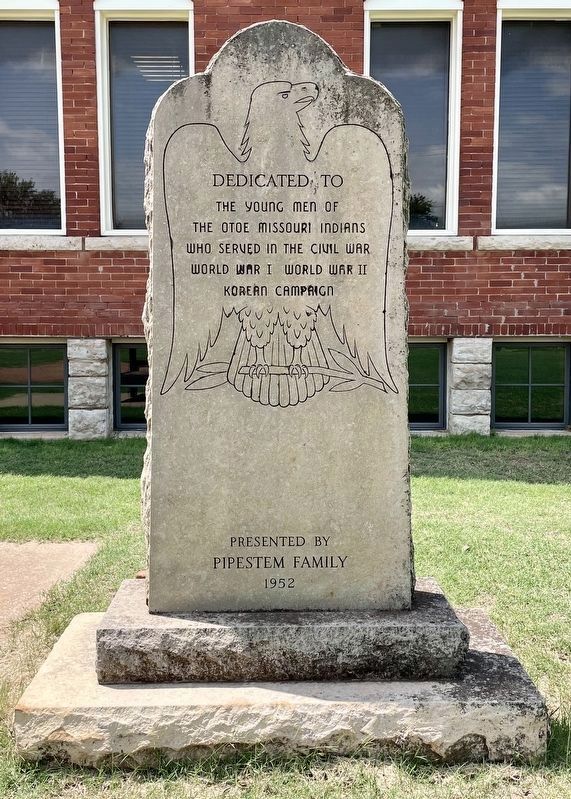 Otoe Missouri Indians War Memorial image. Click for full size.