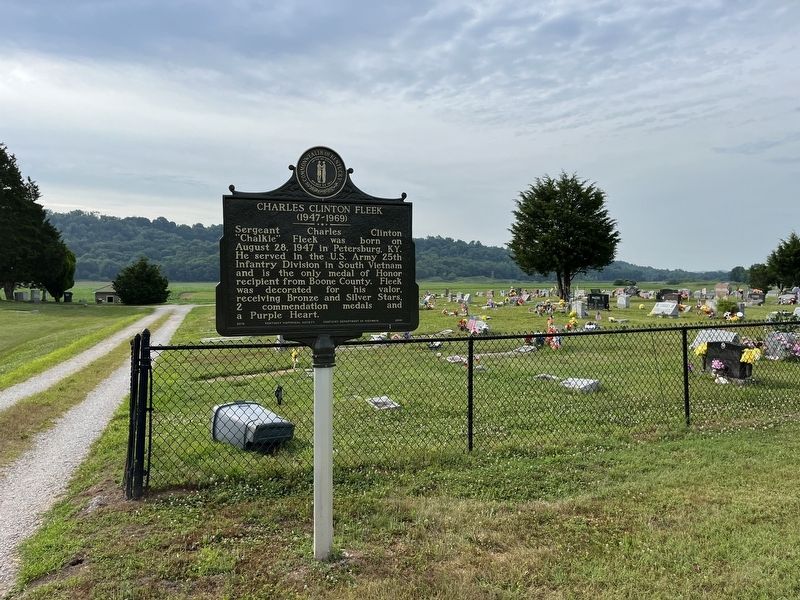 Charles Clinton Fleek (1947-1969) / Medal of Honor Recipient Marker. Click for full size. Charles Clinton Fleek (1947-1969) / Medal of Honor Recipient Marker image. Click for full size.