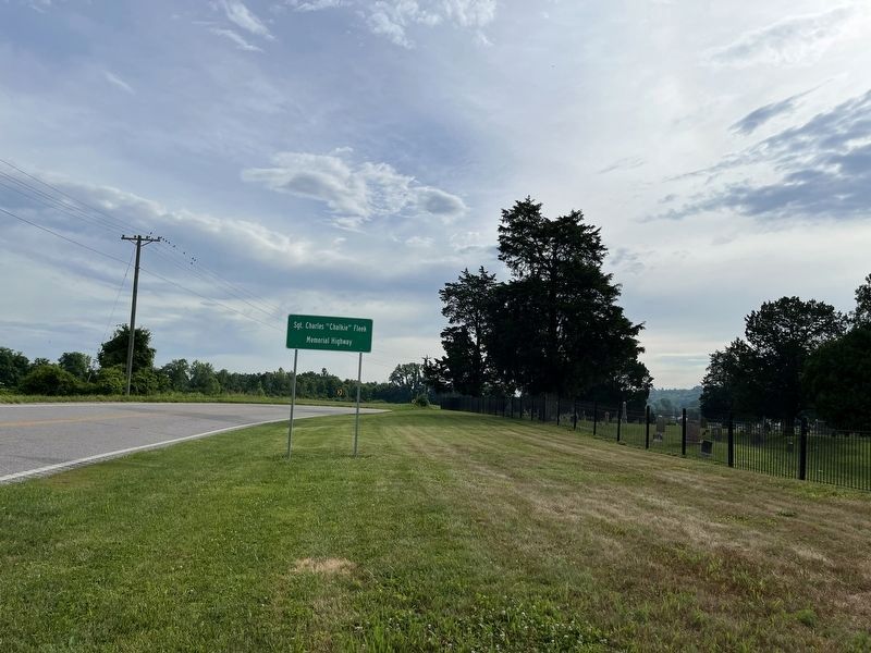 This section of the roadway is named after Sgt. Fleek. Click for full size. This section of the roadway is named after Sgt. Fleek image. Click for full size.