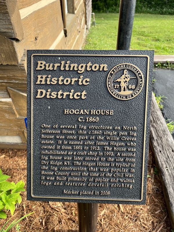 Hogan House Marker image. Click for full size.