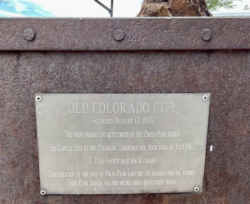 Old Colorado City Marker image. Click for full size.