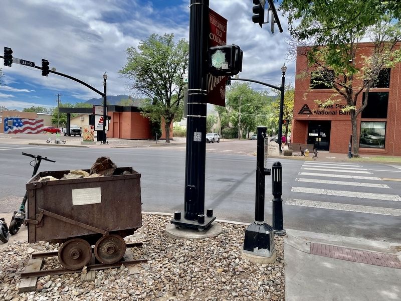 Old Colorado City Marker looking south on 24th Street. image. Click for full size.