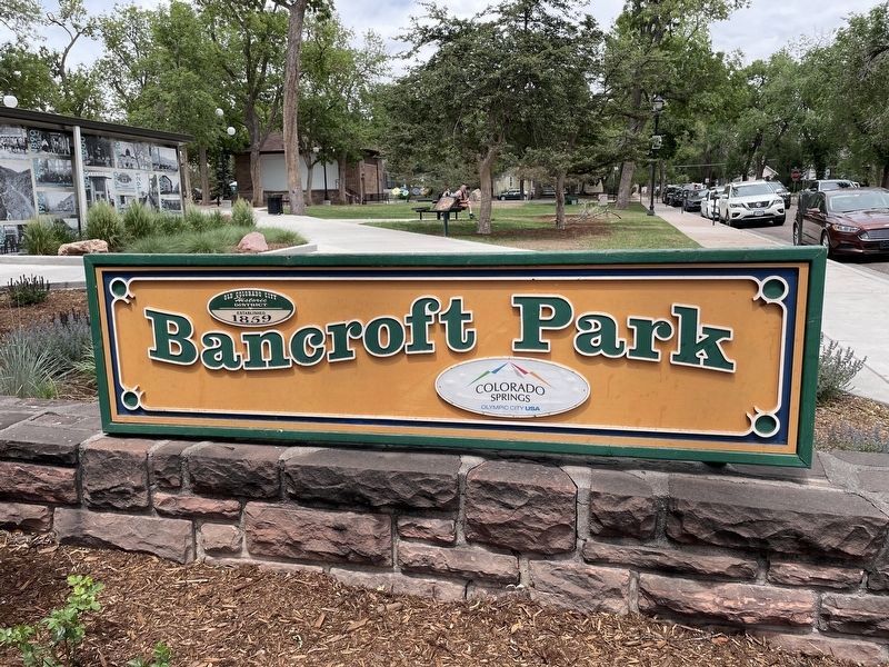 Marker located at Bancroft Park.. Click for full size. Marker located at Bancroft Park. image. Click for full size.