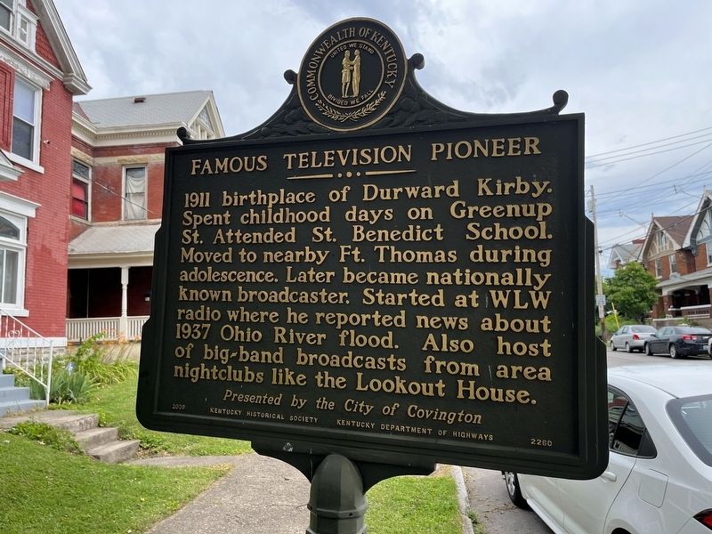 Famous Television Pioneer Marker [Front] image. Click for full size.