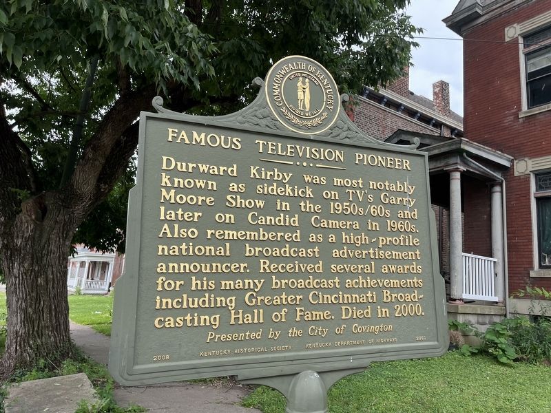 Famous Television Pioneer Marker [Back] image. Click for full size.