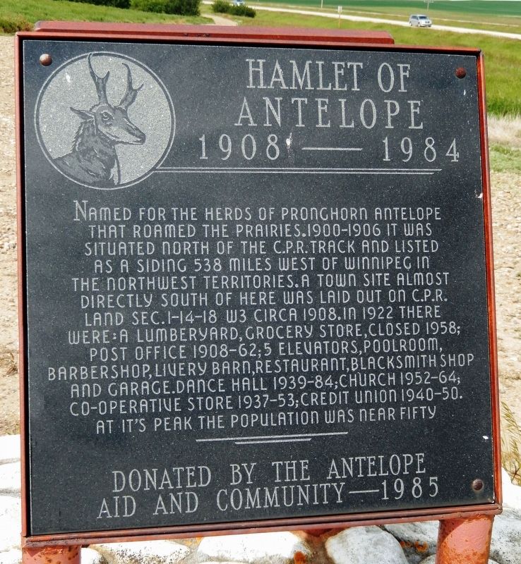 Hamlet of Antelope Marker image. Click for full size.