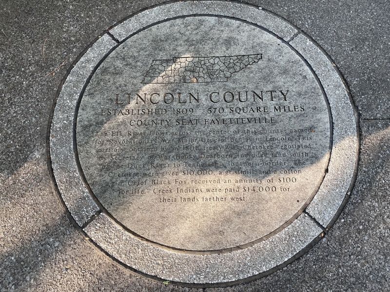 Lincoln County Marker image. Click for full size.
