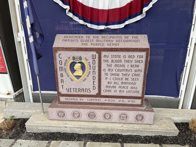 Purple Heart Memorial. Click for full size. Purple Heart Memorial image. Click for full size.