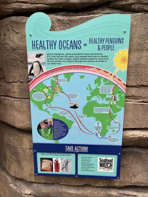 Healthy Oceans = Healthy Penguins & People Marker image. Click for full size.
