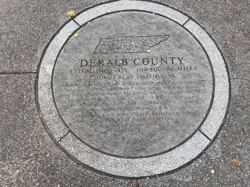 Dekalb County Marker image. Click for full size.