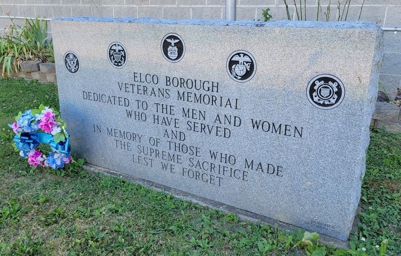 Elco Borough Veterans Memorial image. Click for full size.