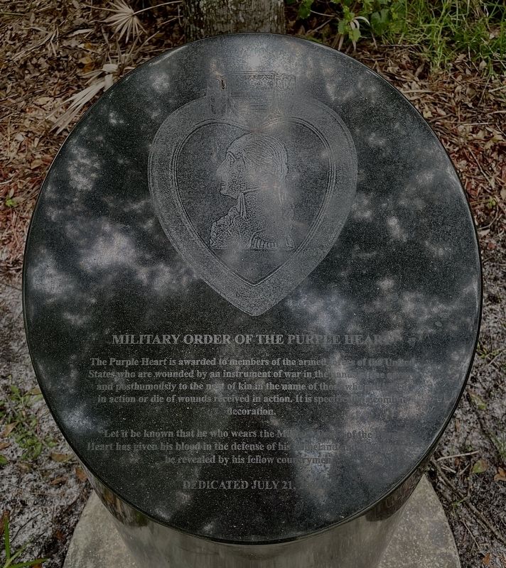 Military Order of the Purple Heart Marker. Click for full size. Military Order of the Purple Heart Marker image. Click for full size.