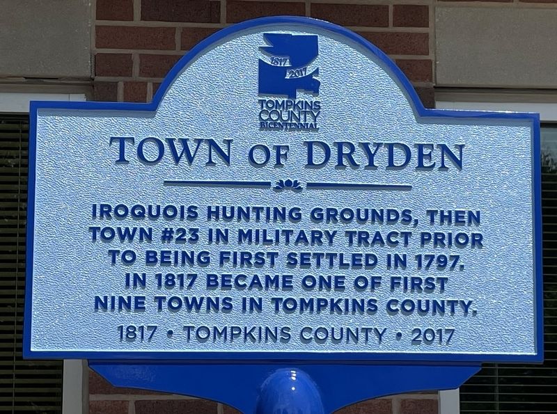 Town of Dryden Marker image. Click for full size.