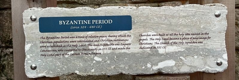 Byzantine Period Marker image. Click for full size.