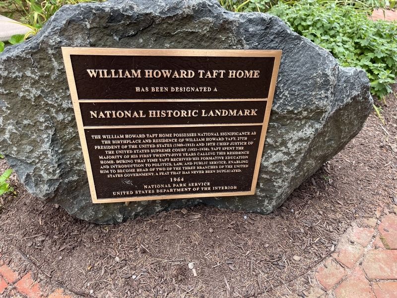William Howard Taft Home Marker image. Click for full size.