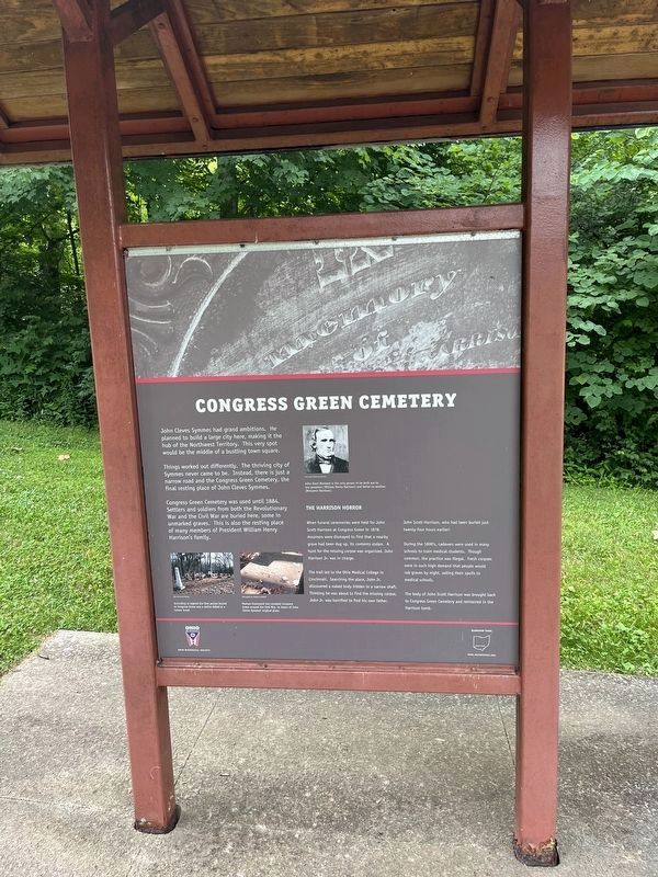 Congress Green Cemetery side of the marker. Click for full size. Congress Green Cemetery side of the marker image. Click for full size.