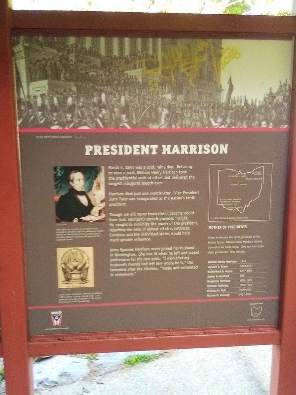 President Harrison Marker. Click for full size. President Harrison Marker image. Click for full size.