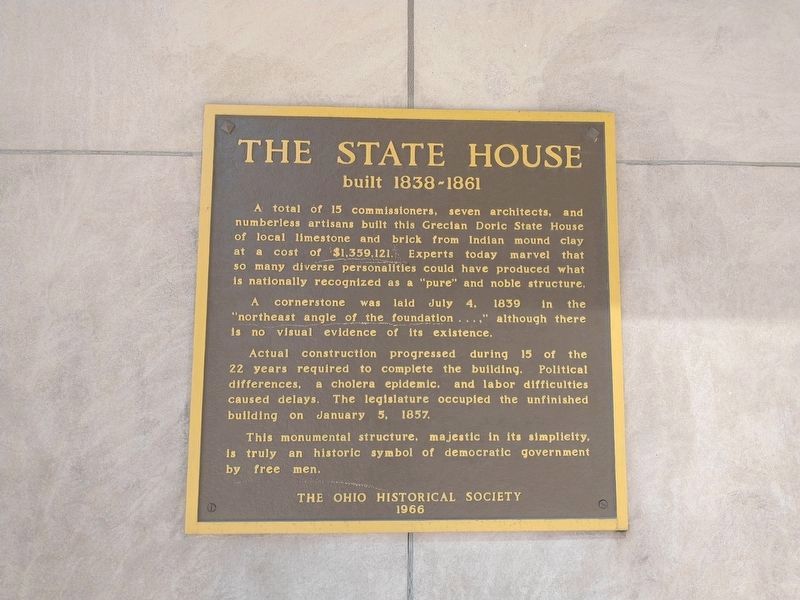 The State House Marker image. Click for full size.
