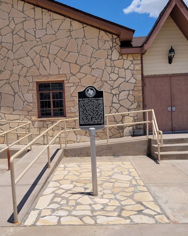 First Baptist Church of Rankin Marker. Click for full size. First Baptist Church of Rankin Marker image. Click for full size.