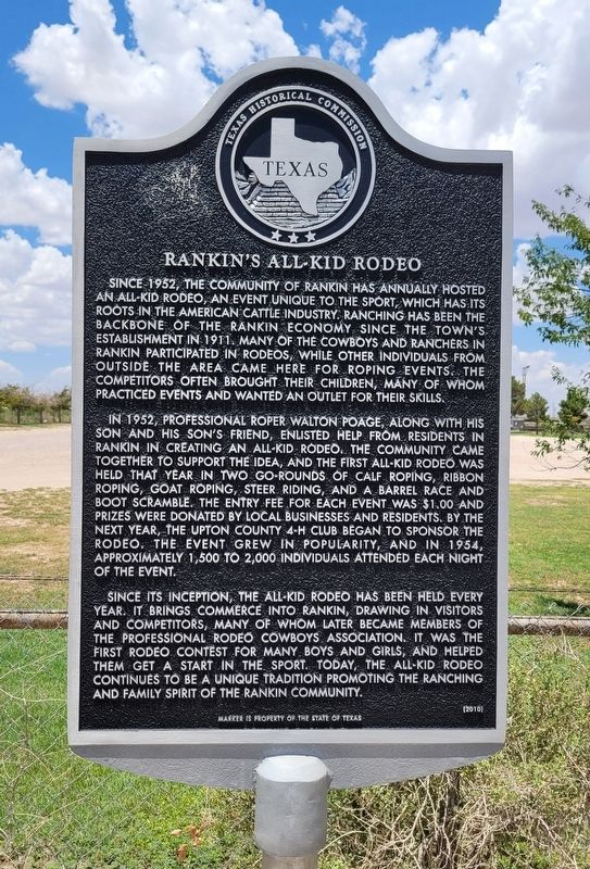 Rankin's All Kid Rodeo Marker image. Click for full size.