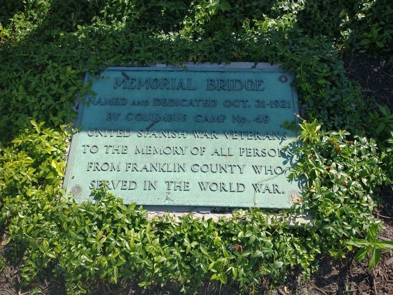 Memorial Bridge Marker. Click for full size. Memorial Bridge Marker image. Click for full size.