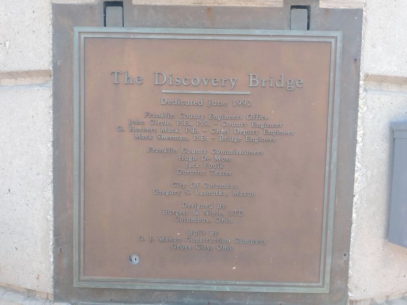 Memorial Bridge Marker. Click for full size. Memorial Bridge Marker image. Click for full size.