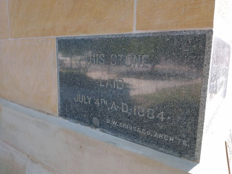 Marion County Courthouse Cornerstone image. Click for full size.
