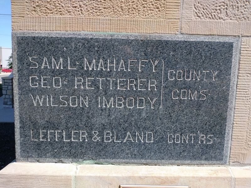 Marion County Courthouse Cornerstone. Click for full size. Marion County Courthouse Cornerstone image. Click for full size.
